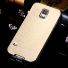 S5 Aluminum Deluxe Gold Metal Brush Back Case For Samsung Galaxy S 32237608035-4-gold