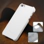4S 5S Genuine Leather Case Original Real Cowhide Leather Cover For 1551484355-5-white for 5S