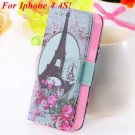 Cute Animal Structure Flip Wallet Case For Iphone 5 5S 5G 4 4S 4G  1925524274-3-4s flower towl