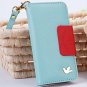 4S 5S Wallet Case For Iphone 5 5S 5G 4 4S 4G Fly Bird Flip Pu Leat 1848633058-11-khaki for 4S