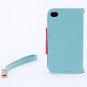 4S 5S Wallet Case For Iphone 5 5S 5G 4 4S 4G Fly Bird Flip Pu Leat 1848633058-12-deep blue for 4S
