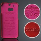 M8 Back Pu Leather Case Card Slot Deluxe Cover For Htc One M8 Slim 32237304154-2-red