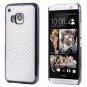M9 Plating Microfiber Case With Chromed Metallic Frame For Htc One 32304730204-2-red