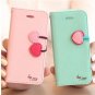 Newest Girl'S Cute Cherry Leather Case For Iphone 6 & Iphone 6 Plu 32214517740-7-Black For I6 Plus