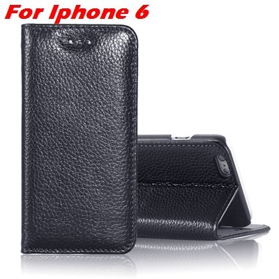 For Iphone 6 Plus Leather Case Luxury Lychee Pattern Pu Leather Ca 32259329563-1-Black For Iphone 6