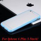 I6/6 Plus Mat Pc Back Case + Candy Color Tpu Frame Clear Cover For 2017247041-16-I6 Plus sky blue