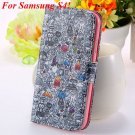 S5 S4 Case Flip Pu Leather Cover For Samsung Galaxy S5 I9600 S4 I9 1925680254-6-s4 gray wizard