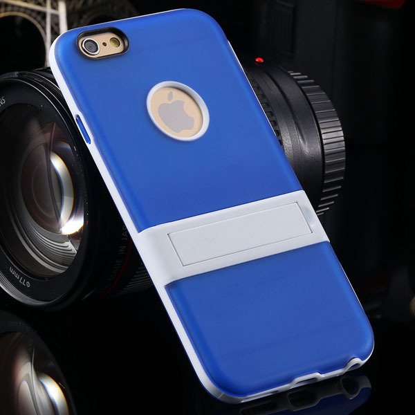 Amazing Triangle Bracket Case For Iphone 6 4.7'' Back Phone Shell 2046192931-5-blue