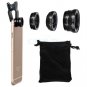 Universal 3In1 Clip-On Fisheye Lens + Wide Angle + Micro Lens Phot 32297308270-1-