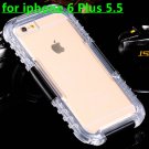 Waterproof Case For Iphone 6 Plus 5.5 Clear Front & Back Phone Cov 32276678396-7-black