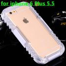 Waterproof Case For Iphone 6 Plus 5.5 Clear Front & Back Phone Cov 32276678396-12-white