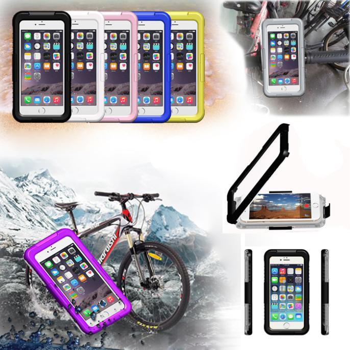 Waterproof Shockproof Dirt Proof Protection Cover Case For Iphone  32229493818-4-Red