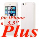 For Iphone 6 Smart Flip Leather Case Magnetic Sliding Answer Calls 32306051874-7-White for 6 Plus