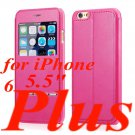 For Iphone 6 Smart Flip Leather Case Magnetic Sliding Answer Calls 32306051874-8-Rose for 6 Plus