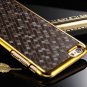 Newest Hexagon Pattern Pu Leather Case For Iphone 6 4.7 Inch Golde 2046094377-5-Champagne gold