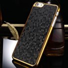 Deluxe Pu Leather Case For Iphone 6 Plus 5.5 Inch Hard Golden Plas 2046232522-1-Black