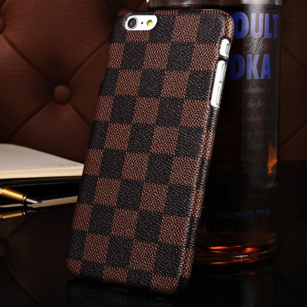 Retro Plaid Pattern Pu Leather Case For Iphone 6 Plus 5.5 Inch Fas 32221505966-2-brown case