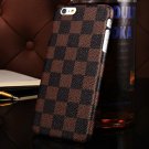 Retro Plaid Pattern Pu Leather Case For Iphone 6 Plus 5.5 Inch Fas 32221505966-2-brown case