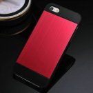 22 Colors Brushed Aluminum Hard Moblie Phone Case For Iphone 5 5S  675584188-7-red and black