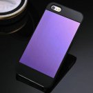 22 Colors Brushed Aluminum Hard Moblie Phone Case For Iphone 5 5S  675584188-8-purple and black