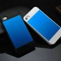 Brushed Aluminum Hard Case For Iphone 4 Luxury Metal Back Cover Fo 32268196551-15-red and white