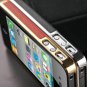 Vintage Hard Case For Iphone 4 Plastic With Pu Leather Surface Pho 32268140509-14-rose with silver