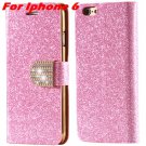 For Iphone 6 Plus Leather Case Gold Luxury Glitter Grossy Leather  32258760933-7-Pink For Iphone 6