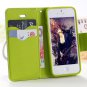New Luxury Pu Leather Wallet Case For Iphone 5 5S 5G / 4 4S 4G Fli 1631518387-4-yellow for 4 4s 4g