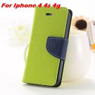 New Luxury Pu Leather Wallet Case For Iphone 5 5S 5G / 4 4S 4G Fli 1631518387-6-green for 4 4s 4g