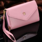 Hot Retro Luxury Pu Leather Case For Iphone 5 5S Wallet Phone Pouc 2033086431-3-Pink