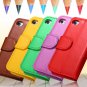 Retro Luxury Plain Flip Pu Leather Case For Iphone 5C Wallet Stand 1744816745-6-yellow