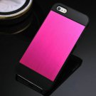 22 Colors Brushed Aluminum Hard Moblie Phone Case For Iphone 5 5S  675584188-5-rose and black