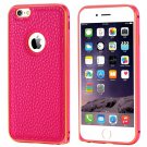 1Pcs 2 Style Hot Noble Deluxe Hybird Metal + Genuine Leather Case  32308641829-4-Hot Pink