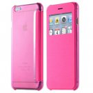 Luxury Original Flip Pu Leather Case For Iphone 6 Plus Smart Open  32256421588-3-Hot Pink