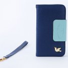 For Iphone 4S Case Vintage Retro Fly Brid Pu Leather Case For Ipho 32269108527-6-Dark Blue