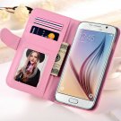 Luxury Pu Leather Wallet Case For Samsung Galaxy S6 G9200 Flip Lea 32298190839-5-pink
