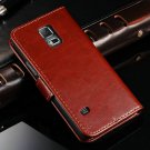 Luxury Leather Case For Samsung Galaxy S5 Mini G800F G800H Fashion 2025152880-2-Brown