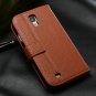 Vintage Wallet Style Pu Leather Stand Case For Samsung Galaxy S4 I 865394137-4-light brown