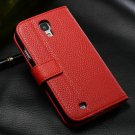 Vintage Wallet Style Pu Leather Stand Case For Samsung Galaxy S4 I 865394137-6-red