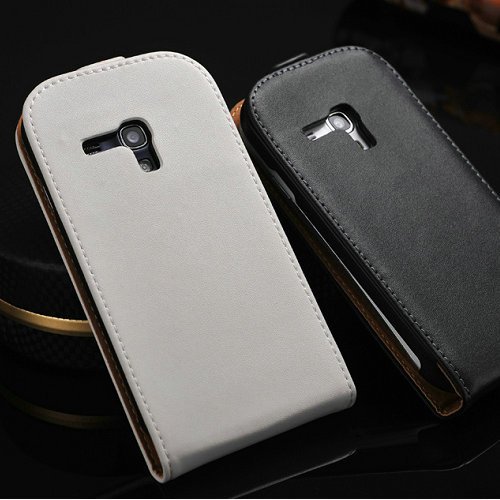 Genuine Leather Flip Style Case For Samsung Galaxy S3 Mini I8190 P 1603150096-3-random colors