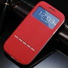 Window View Smart Case For Samsung Galaxy S3 I9300 I9305 Magnetic  32311696779-5-Red