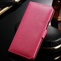 Wallet Pu Leather Case For Samsung Galaxy Note 4 N9100 Litchi Skin 32215061433-5-Red