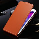 Genuine Leather Case For Samsung Galaxy Note 4 N9100 Flip Style Mo 32252423491-9-orange case