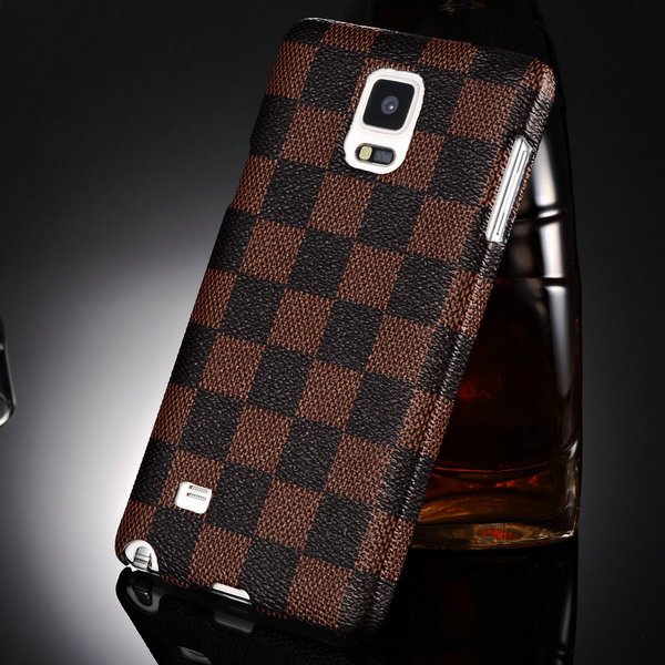 Plaid Pattern Style Phone Back Case For Samsung Galaxy Note 4 Plas 32246809736-2-brown case