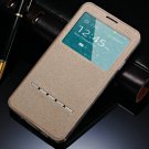 Luxury Flip Leather View Window Case For Samsung Galaxy Note 3 N90 32311688159-6-Champagne Gold