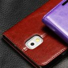 Slim Sleep Grain Pu Leather Case For Samsung Galaxy Note 3 Iii N90 1377750427-3-deep brown