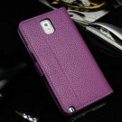 Wallet Style Pu Leather Case For Samsung Galaxy Note 3 N9000 Litch 1304856341-6-purple