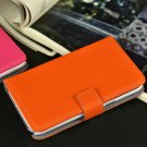 Jean Leather Wallet With Stand Case For Samsung Galaxy Note 2 Ii N 714318030-10-Orange