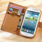 Fashion Bling Pu Leather Stand Wallet Case For Samsung Galaxy Duos 32251080686-4-rose case