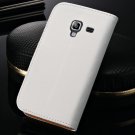 Genuine Leather Flip Case For Samsung Galaxy Ace 2 Ii I8160 Stand  32264940797-2-white case